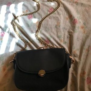 Black And Gold Chain Purse